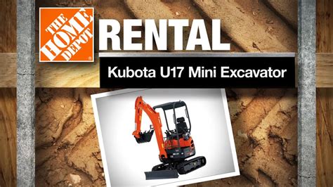 home depot mini excavator price|mini excavator with hammer rental.